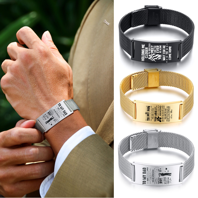 Stainless Mesh Band - Nam Vòng Tay Đồng Hồ Thiên