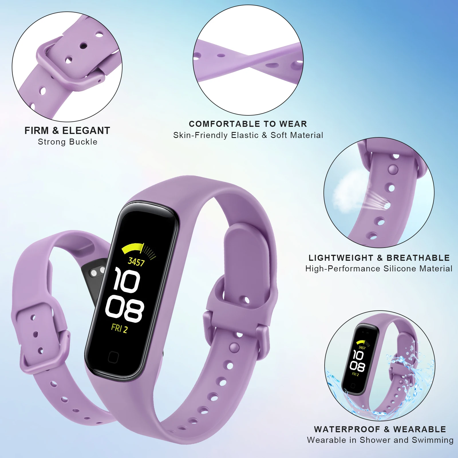 Soft Silicone Strap For Samsun - đánh giá và giá Silicone Band Replacement