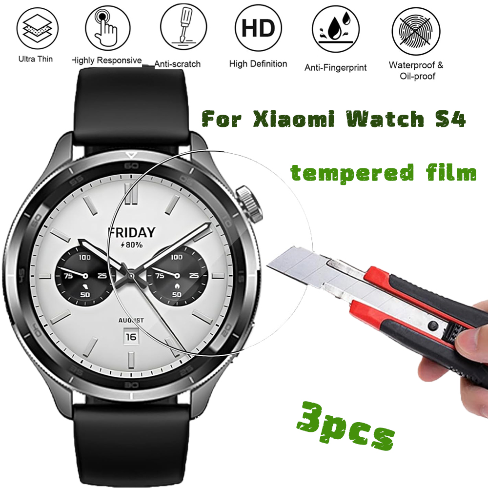 3PCS Tempered Glass Smartwatch - đánh giá và giá Xiaomi Smartwatch Accessories