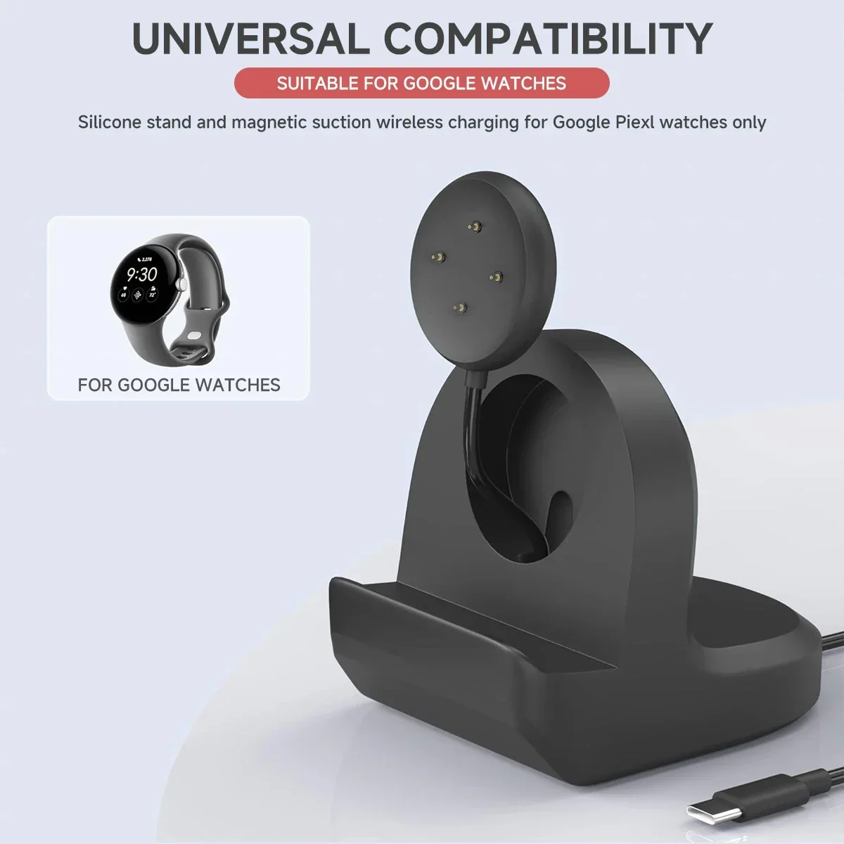 Soft Silicone Charger Cradle D - đánh giá và giá Watch Charging Dock