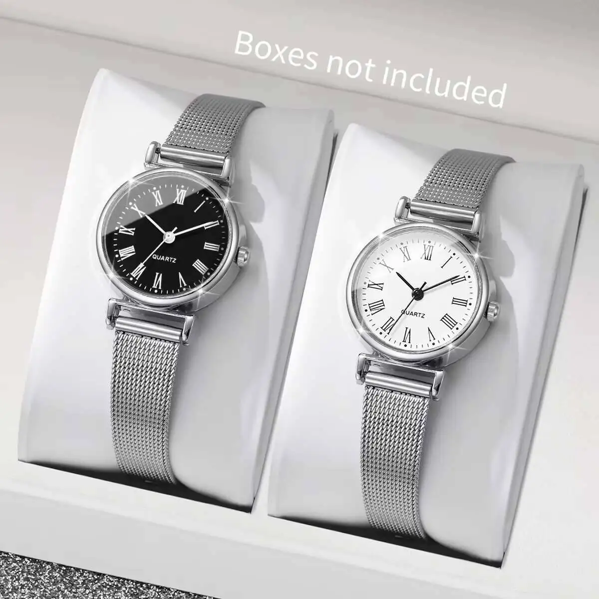 1/2PCS Fashion Women Watches C - đánh giá và giá Stainless Mesh Band