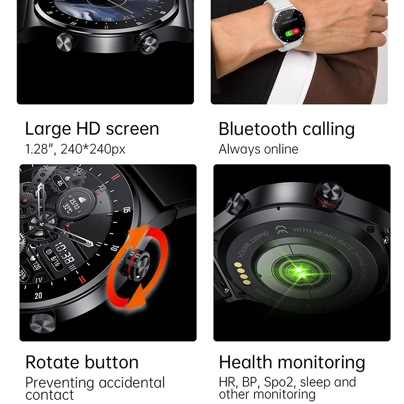 ECG+PPG Bluetooth Call Smart W - đánh giá và giá Smartwatch Custom