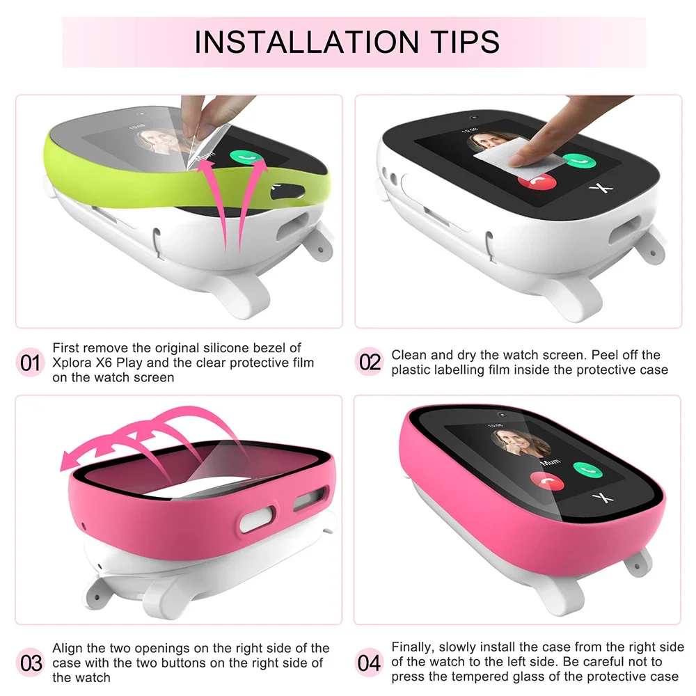 Case for Xploar X6 Play Kids S - đánh giá và giá Garmin Smartwatch Accessories