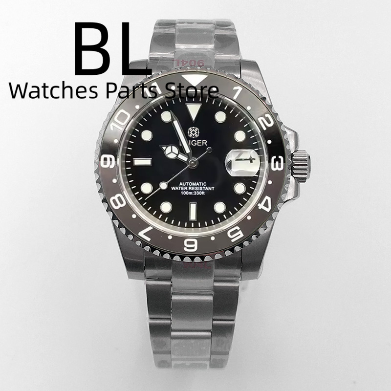 BLIGER 40mm Men's Watch NH35 A - đánh giá và giá Ceramic Link Bracelet