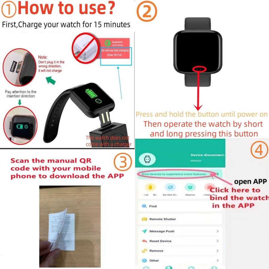 Smart Watch For Men Women Spor - đánh giá và giá Silicone Band Replacement