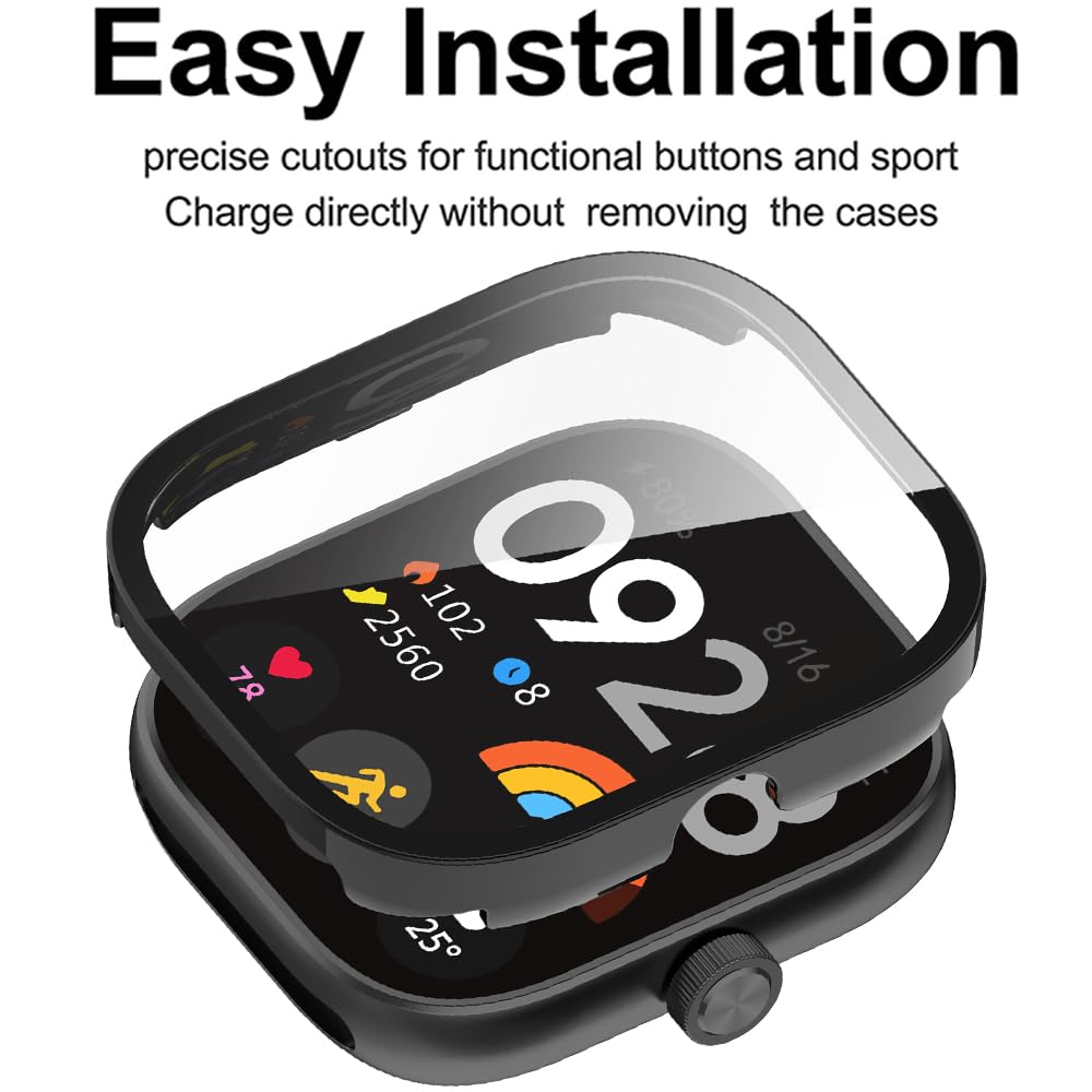Tempered Glass+Case For Xiaomi - đánh giá và giá Xiaomi Smartwatch Accessories