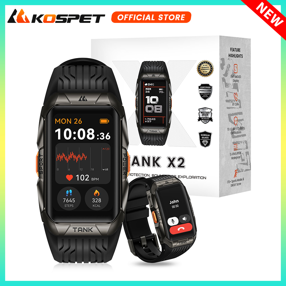 KOSPET TANK X2 Smart Watch For - đánh giá và giá Smartwatch X2