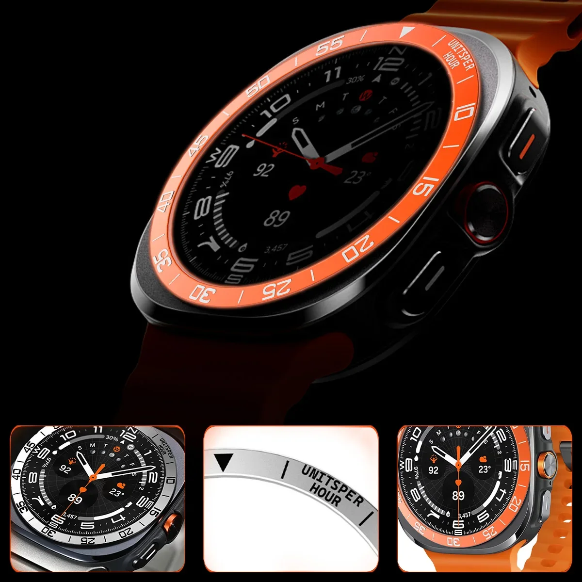 Metal Cover Bezel Ring Case Fo - đánh giá và giá Samsung Smartwatch Ultra Accessories