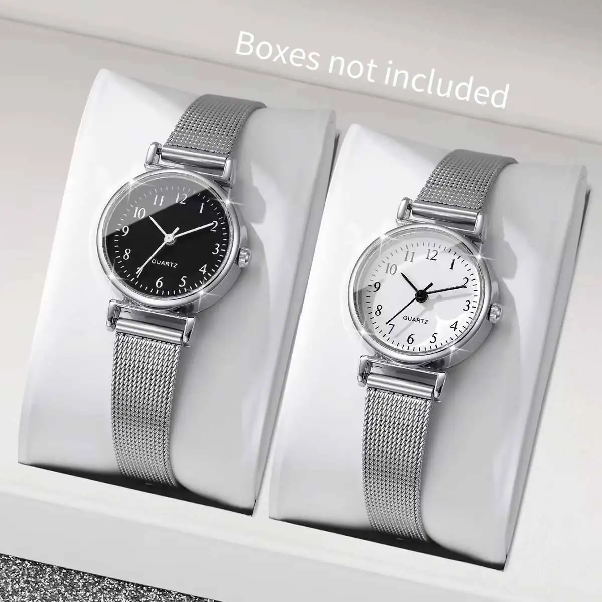 1/2PCS Fashion Women Watches S - đánh giá và giá Stainless Mesh Band