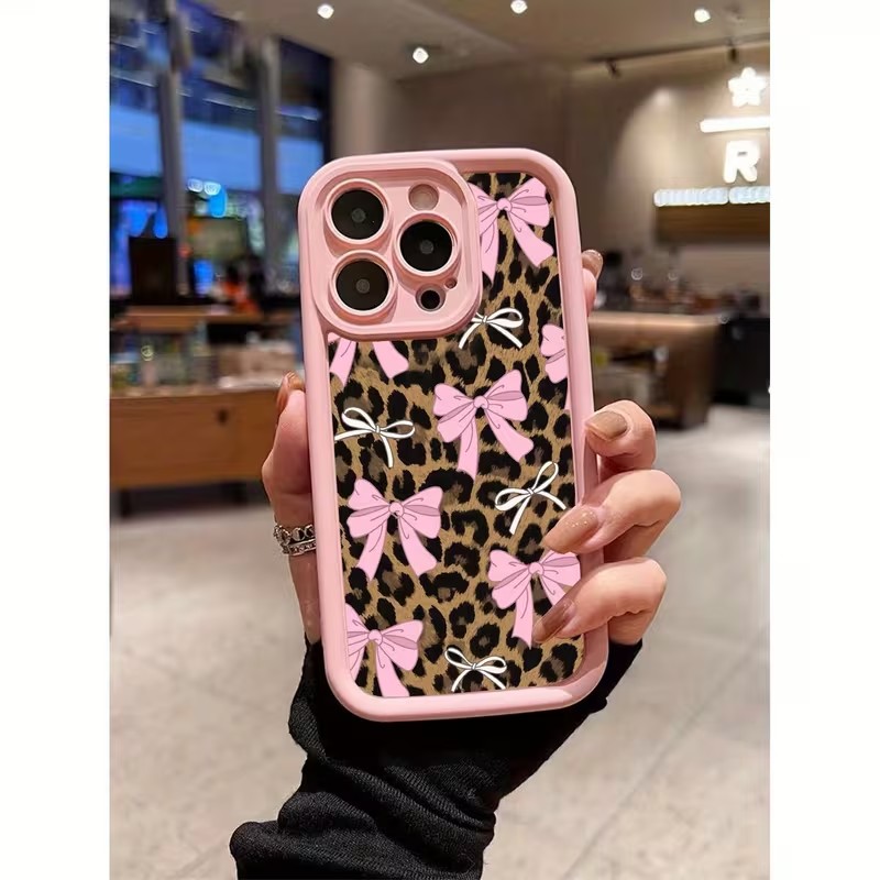 Leopard Print Bow Phone Case F - đánh giá và giá Apple Iphone 16