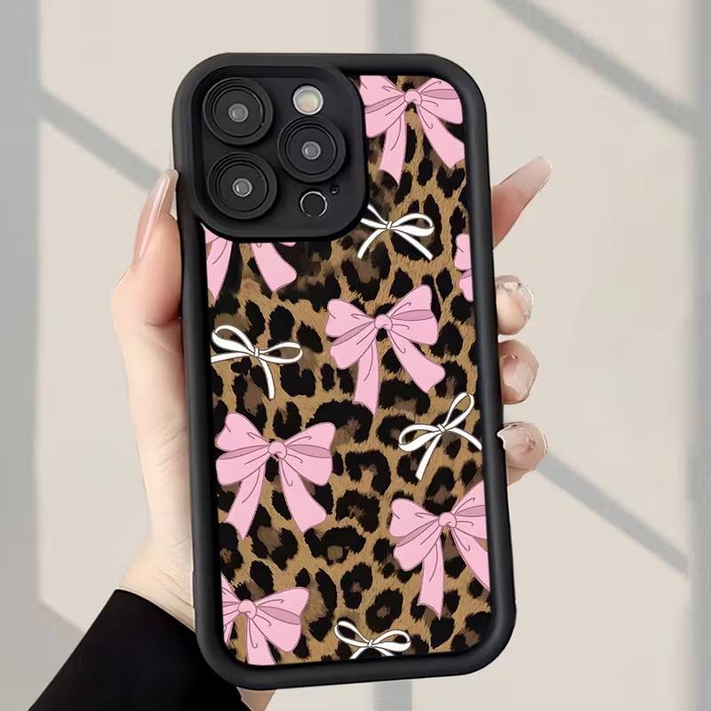 Leopard Print Bow Phone Case F - đánh giá và giá Apple Iphone 16