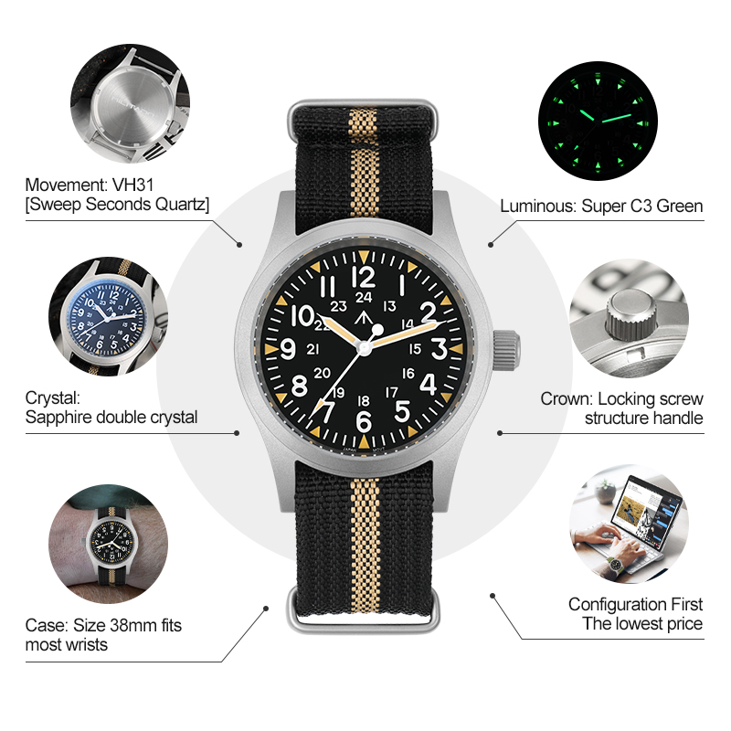 Militado ML05 Vintage Watch VH - đánh giá và giá Smartwatch Nexus