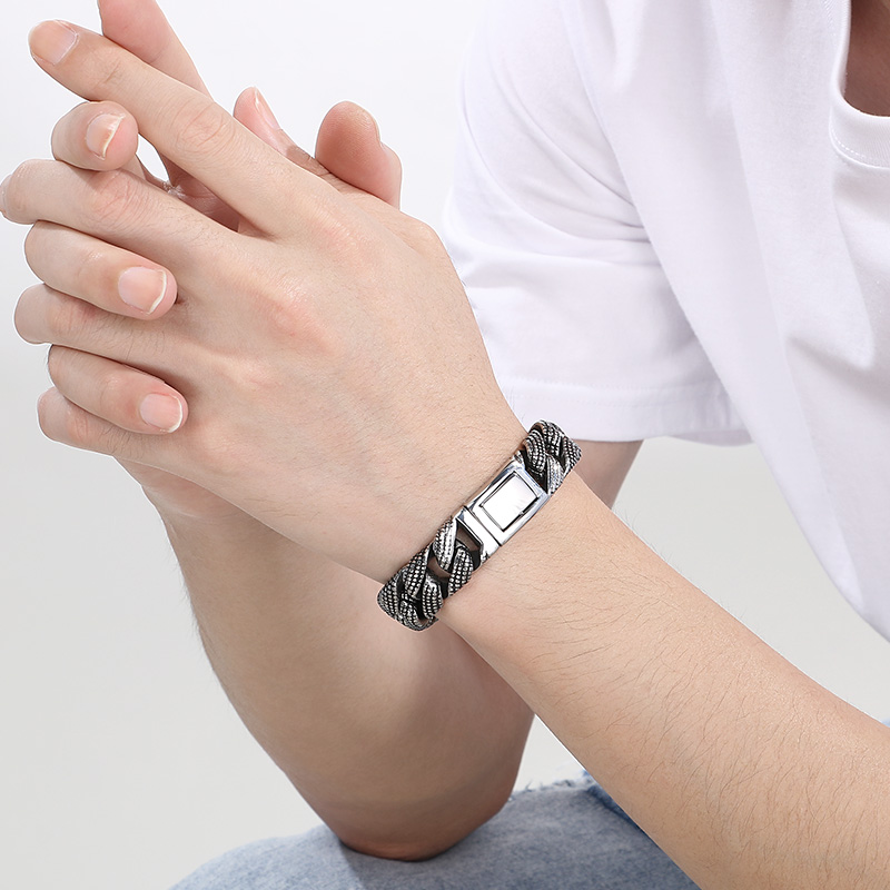 Kalen 19-21cm Long Stainless S - đánh giá và giá Ceramic Link Bracelet