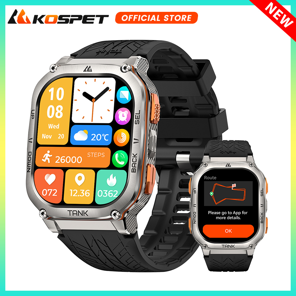 KOSPET TANK M3 Ultra GPS Smart - đánh giá và giá Smartwatch X2