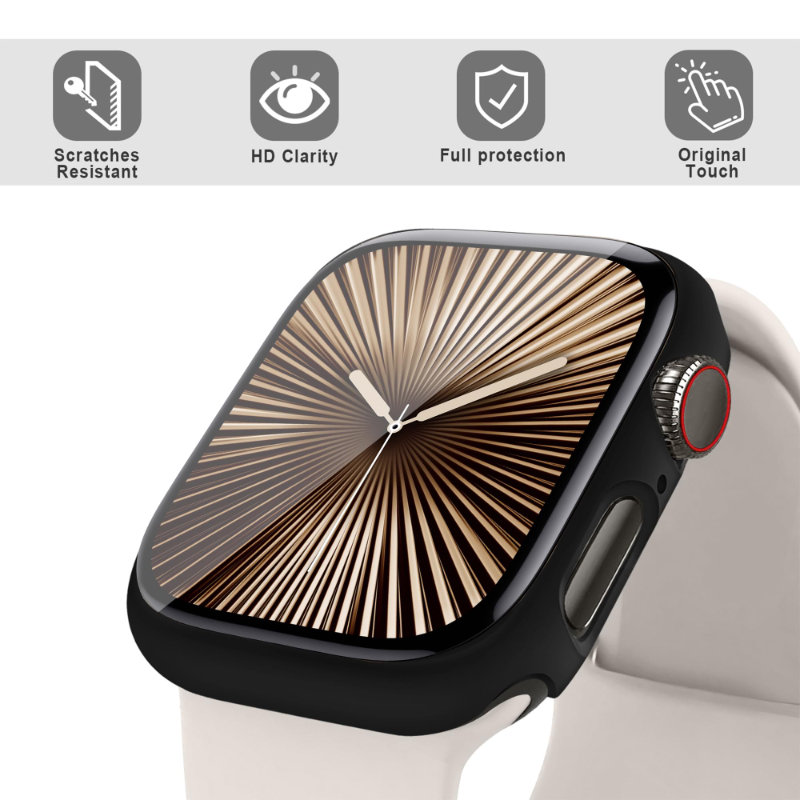 2PCS Tempered Glass+Case For A - đánh giá và giá Smartwatch Band Accessories